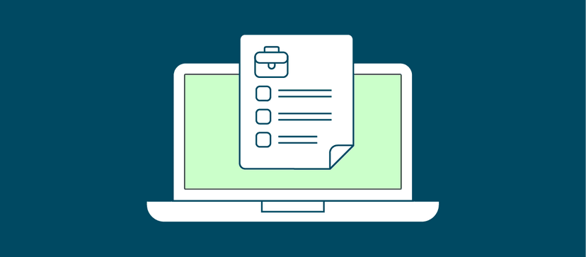 Laptop and case study icon